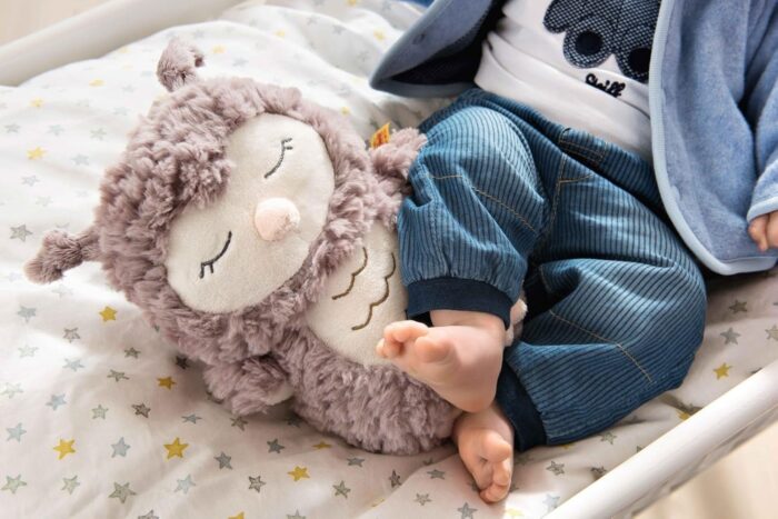 Steiff Kuscheltier Ollie Eule, Süßes Stofftier, Jungen, Mädchen & Babys ab 0 Monaten, Friends, Plüschtie, Beige – Bild 2