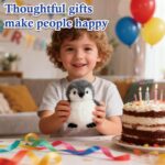 JcvPot Pinguin Kuscheltier, Weiches Stofftier Für Kinder Und Babys, Kuscheltier Pinguin PlüschtierPlüschtier – Bild 4